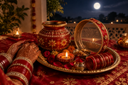 Karwa Chauth Outfit Ideas: Elegant Cotton Saree Looks for a Long, Beautiful Day